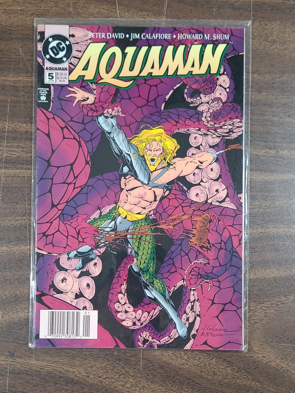 DC Aquaman Comic Book #5 January 1995 Bagged